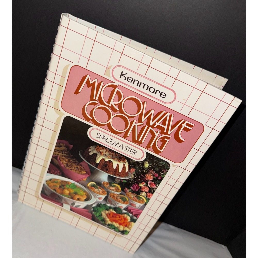 Kenmore Microwave Cooking Spacemaster Cookbook Sears Vintage Spiral Bound‎ Pink